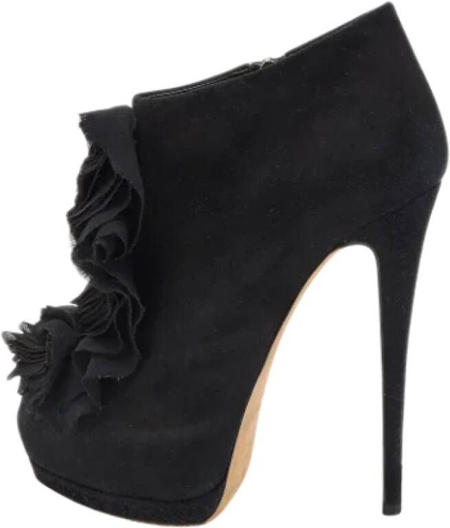 Giuseppe Zanotti Pre-owned Suede boots Black Dames