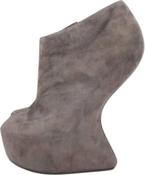 Giuseppe Zanotti Pre-owned Suede boots Gray Dames