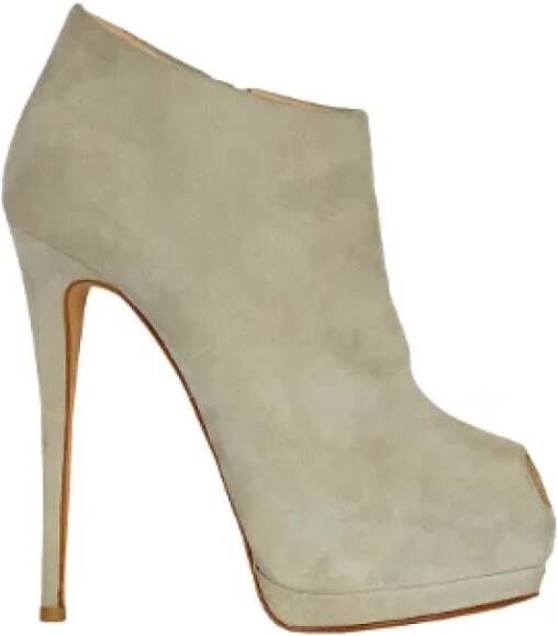 Giuseppe Zanotti Pre-owned Suede boots Gray Dames