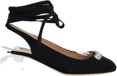 Giuseppe Zanotti Pre-owned Suede flats Black Dames