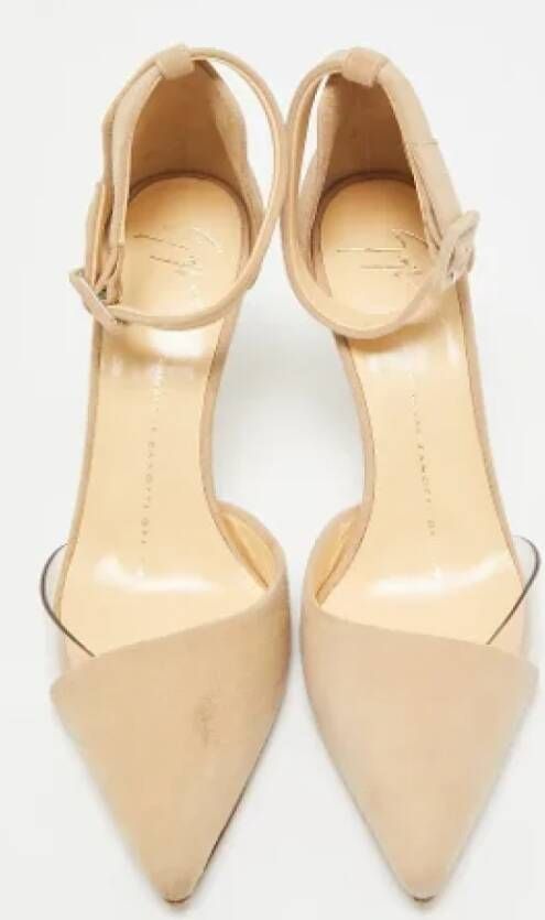 Giuseppe Zanotti Pre-owned Suede heels Beige Dames