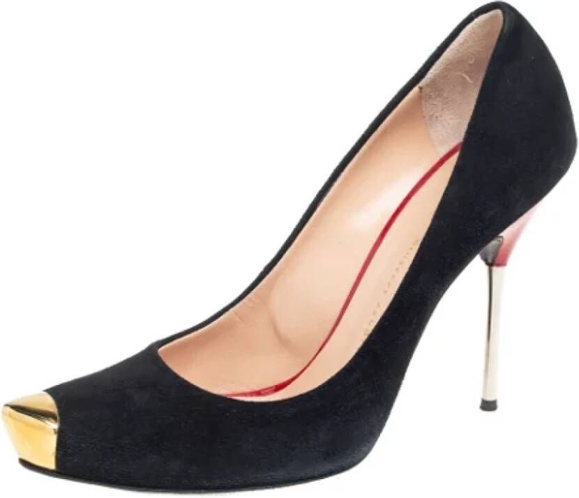 Giuseppe Zanotti Pre-owned Suede heels Black Dames