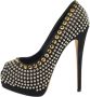 Giuseppe Zanotti Pre-owned Suede heels Black Dames - Thumbnail 1