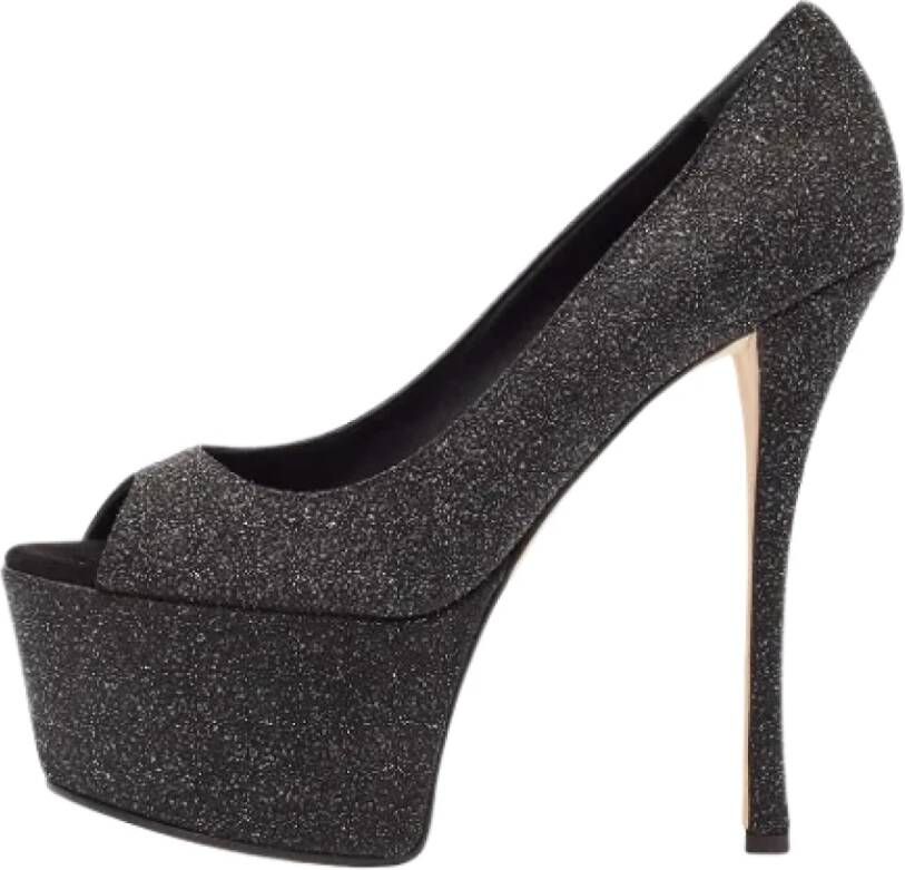 Giuseppe Zanotti Pre-owned Suede heels Black Dames