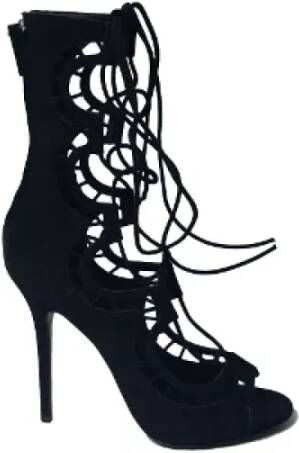 Giuseppe Zanotti Pre-owned Suede heels Black Dames