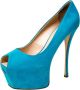 Giuseppe Zanotti Pre-owned Suede heels Blue Dames - Thumbnail 1