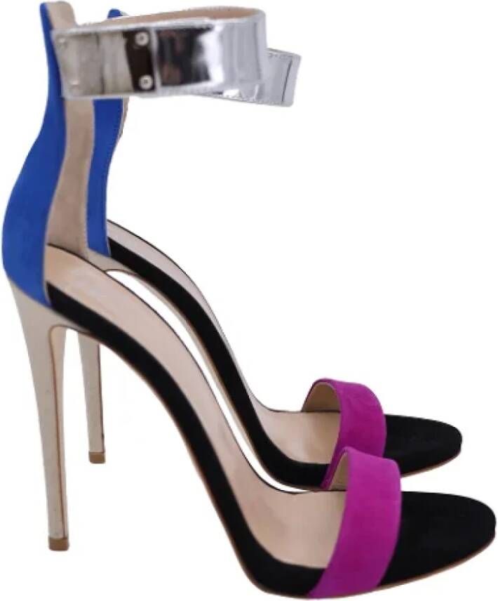 Giuseppe Zanotti Pre-owned Suede heels Multicolor Dames