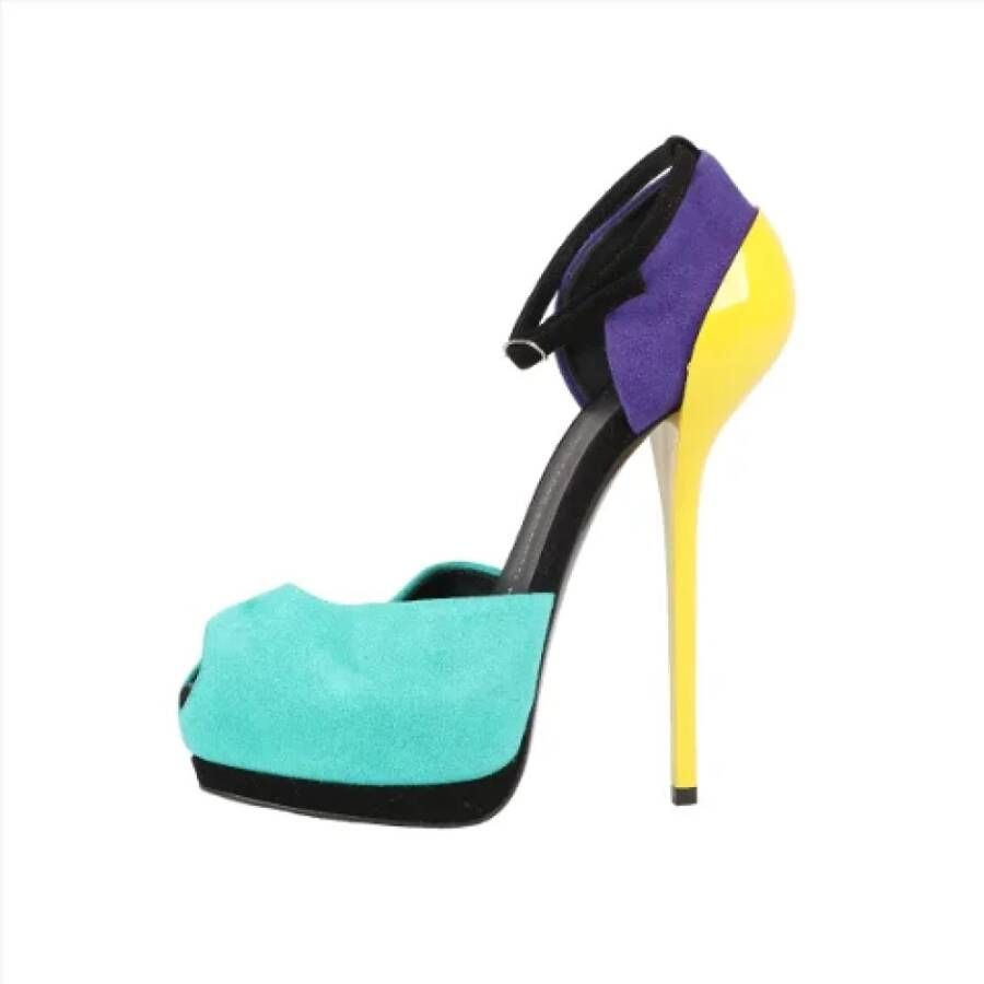 Giuseppe Zanotti Pre-owned Suede heels Multicolor Dames