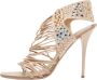 Giuseppe Zanotti Pre-owned Suede sandals Beige Dames - Thumbnail 1