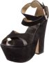 Giuseppe Zanotti Pre-owned Suede sandals Black Dames - Thumbnail 1