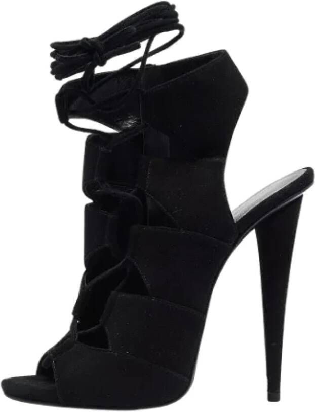 Giuseppe Zanotti Pre-owned Suede sandals Black Dames