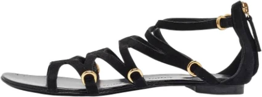 Giuseppe Zanotti Pre-owned Suede sandals Black Dames