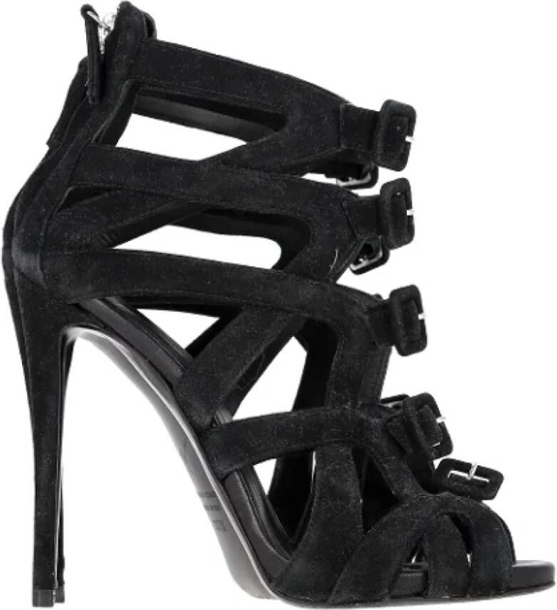 Giuseppe Zanotti Pre-owned Suede sandals Black Dames