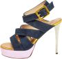 Giuseppe Zanotti Pre-owned Suede sandals Blue Dames - Thumbnail 1