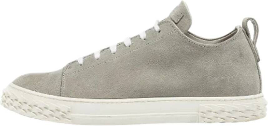 Giuseppe Zanotti Pre-owned Suede sneakers Gray Heren