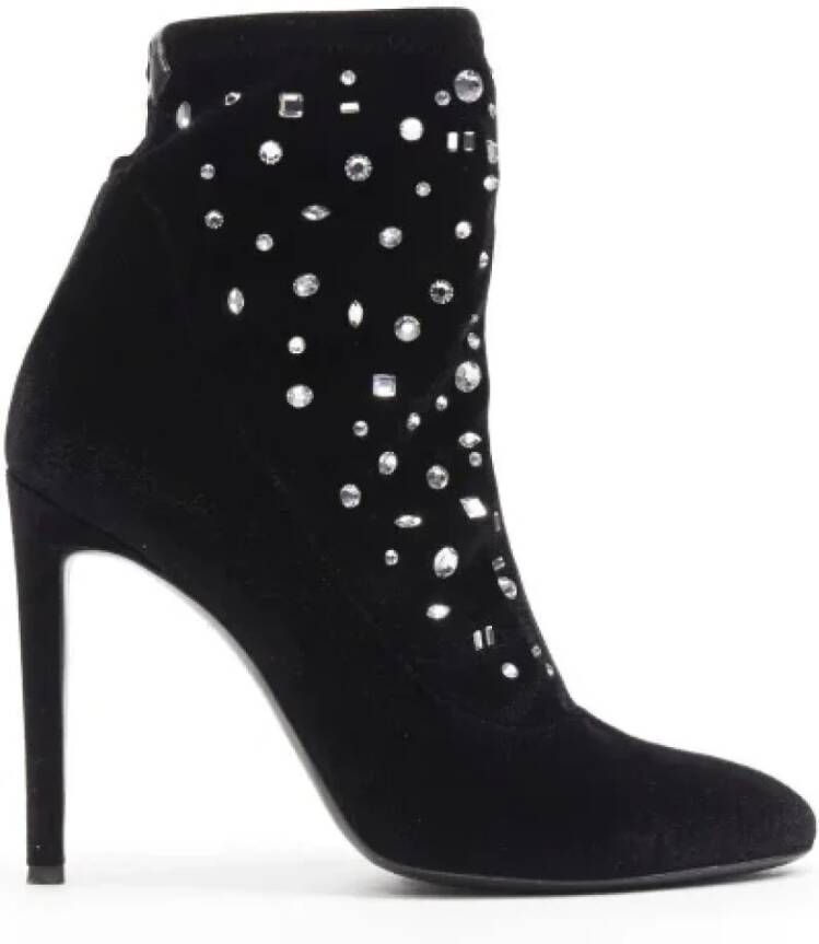 Giuseppe Zanotti Pre-owned Velvet boots Black Dames