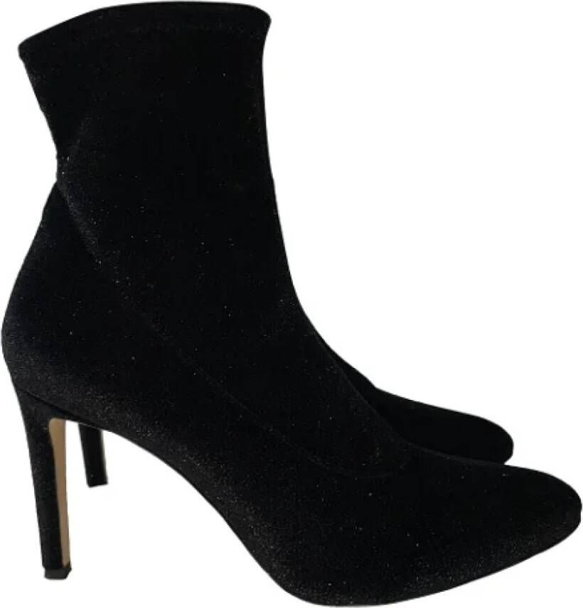 Giuseppe Zanotti Pre-owned Velvet boots Black Dames