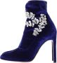 Giuseppe Zanotti Pre-owned Velvet boots Blue Dames - Thumbnail 1