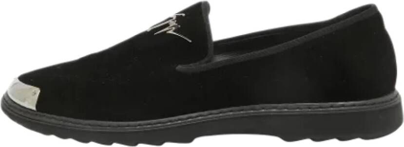 Giuseppe Zanotti Pre-owned Velvet flats Black Heren