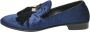 Giuseppe Zanotti Pre-owned Velvet flats Blue Dames - Thumbnail 1