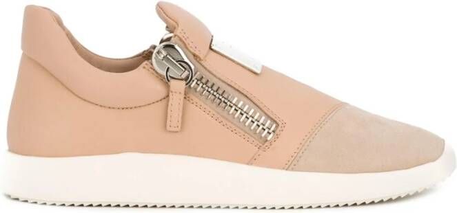 Giuseppe zanotti Roze & Paarse Logo Placca Schoenen Pink Dames