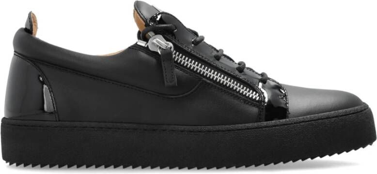 Giuseppe zanotti Sneakers met logo Black Heren