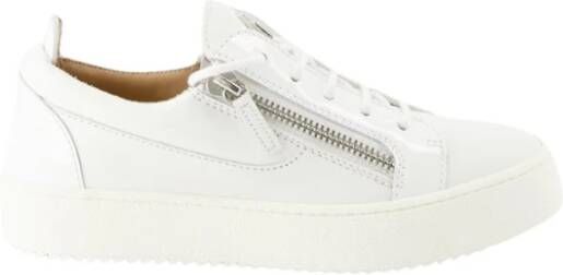 Giuseppe zanotti Vetersneakers met Metallic Logo White Dames