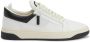 Giuseppe zanotti Witte Leren Sneakers met Dubbele Rits White Heren - Thumbnail 1