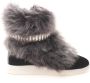 Giuseppe zanotti Zwarte Bont en Kristal Sneaker Black Dames - Thumbnail 1