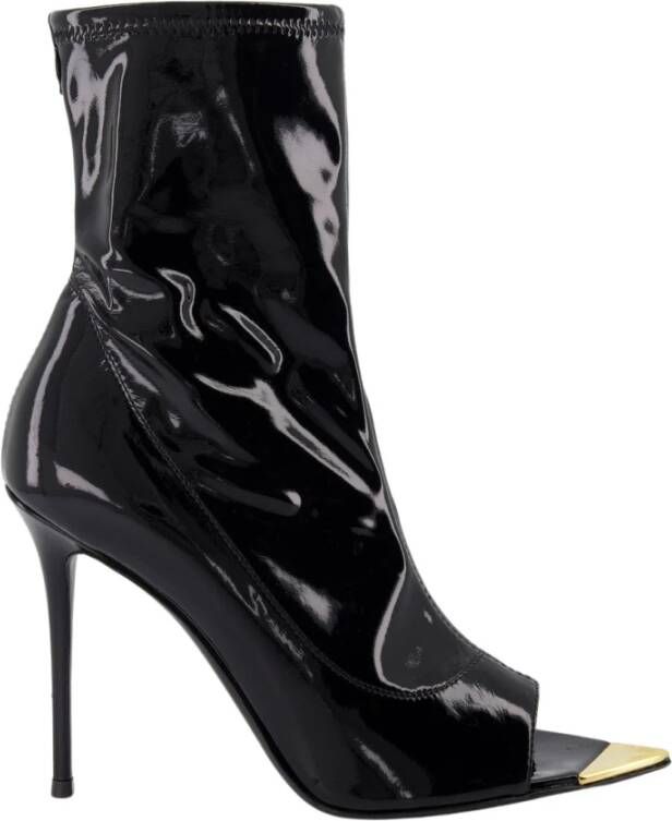 Giuseppe zanotti Zwarte Lakleren Stiletto Laarzen Black Dames