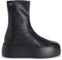 Giuseppe zanotti Zwarte leren Bootie Sneakers met rubberen zool Black Dames - Thumbnail 1