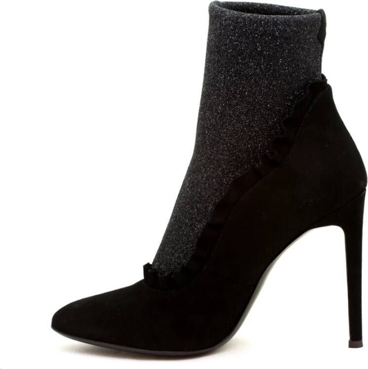 giuseppe zanotti Zwarte Tronchetto laarzen Black Dames