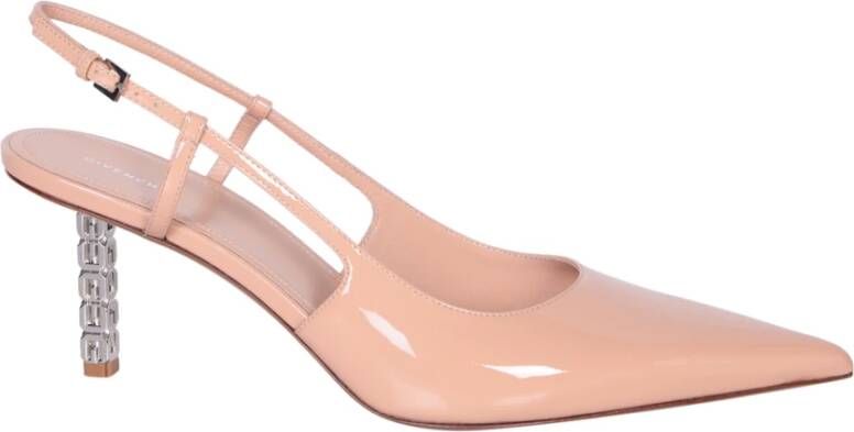 Givenchy Beige Hoge Hak Slingback Pumps Pink Dames