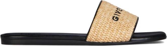 Givenchy Beige Signature Sliders voor Vrouwen Beige Dames