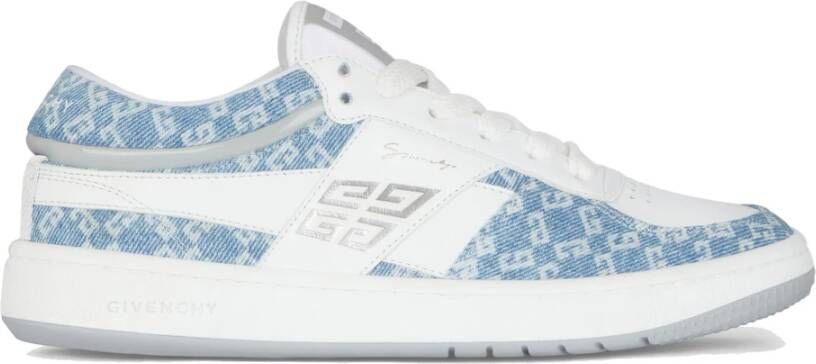 Givenchy Blauwe Denim Sneakers Blue Dames