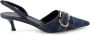 Givenchy Blauwe Slingback Kitten Heel Schoenen Blue Dames - Thumbnail 1