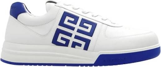 Givenchy Veterschoenen Ronde Neus Sneakers Embleem 4G White Heren