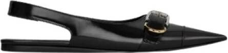 Givenchy Geborsteld kalfsleren slingback platen Black Dames