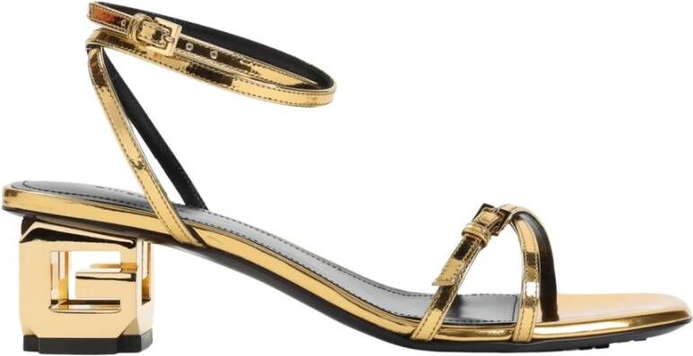 Givenchy Gouden Band Sandalen Yellow Dames