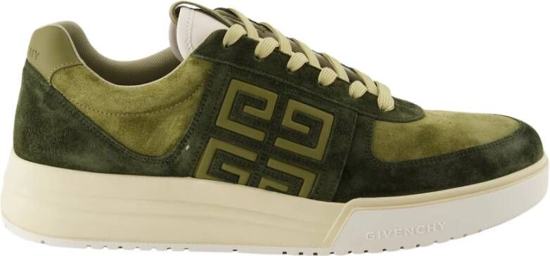 Givenchy Groene Leren en Suède Manden Green Heren