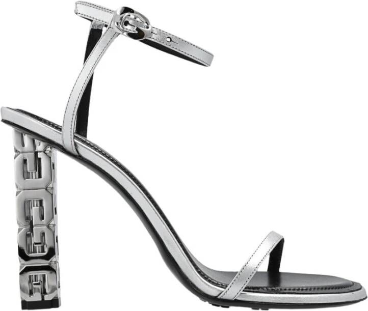 Givenchy Sandalen 4G Flat Sandals in zilver