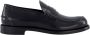 Givenchy Zwarte Loafer Schoenen met Metalen Logo Black Heren - Thumbnail 1