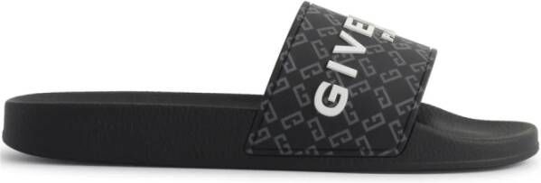 Givenchy Klassieke Zwembadsandalen in Zwart Black Heren