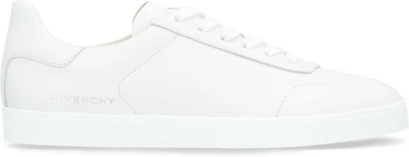 Givenchy Witte Leren Lage Sneakers White Dames