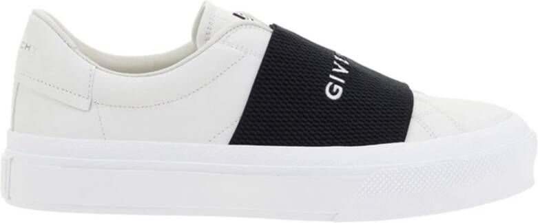 Givenchy Witte Sneakers Elastische Band Casual Stijl White Heren