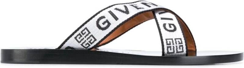 Givenchy Logo Strap Sandalen Zwart Dames