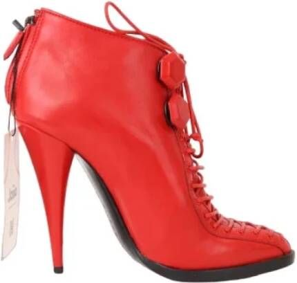 Givenchy Pre-owned Canvas boots Red Dames