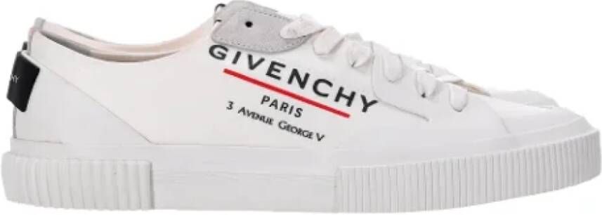 Givenchy Pre-owned Coated canvas sneakers White Heren