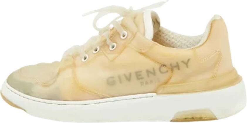 Givenchy Pre-owned Fabric sneakers Beige Heren