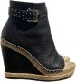 Givenchy Pre-owned Leather boots Black Dames - Thumbnail 1